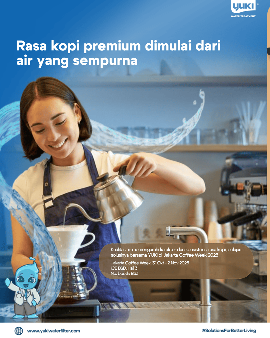 YUKI WATER TREATMENT AT JAKARTA COFFEE WEEK 2025
